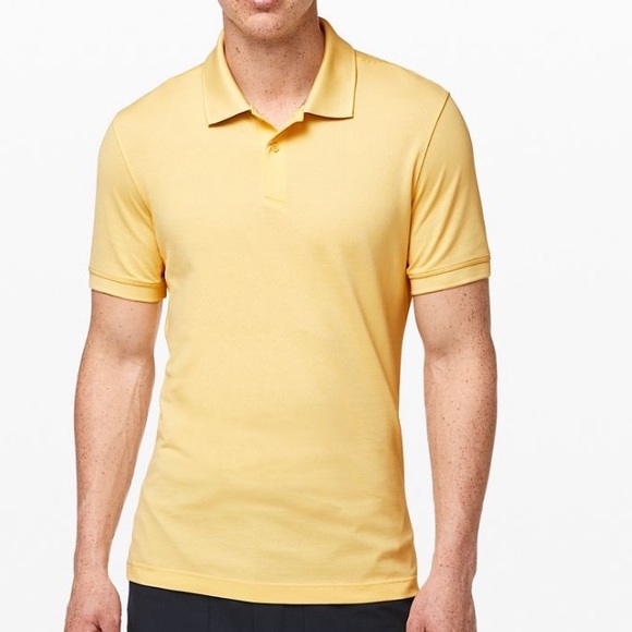 lululemon athletica Other - Men lululemon Tech pique polo anti stink yellow